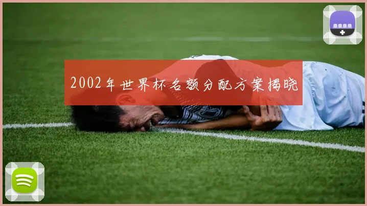 2002年世界杯名额分配方案揭晓